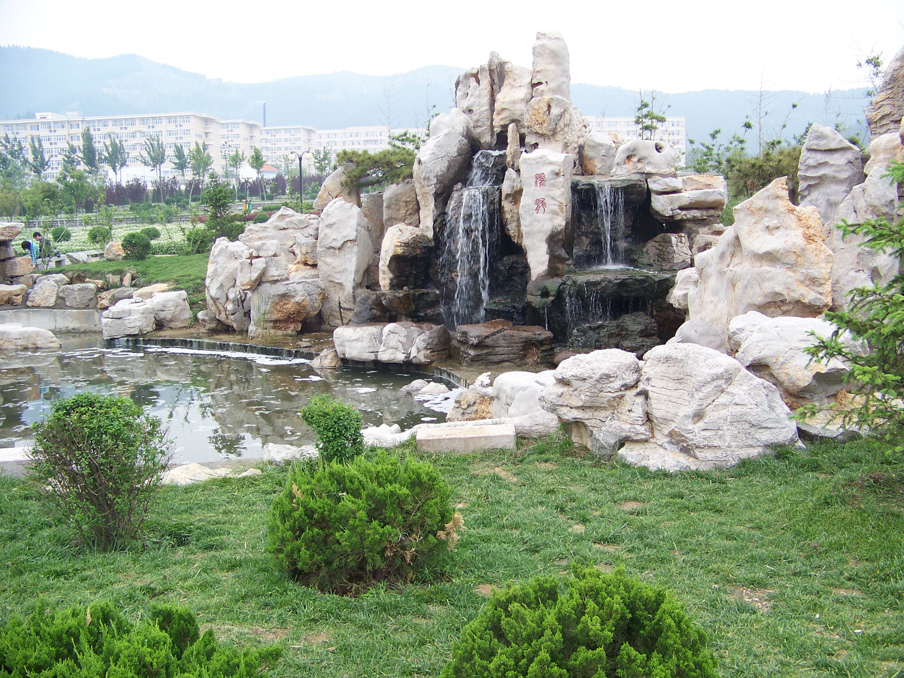 假山塑石-假山瀑布